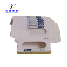Caixa de embalagem de verniz brilhante / laminação personalizada pílula, Xinxiang